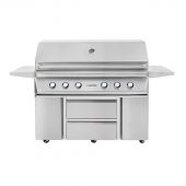 Twin Eagles TEBQ54RS 54-Inch Gas Grill On Cart With Drawers And Door