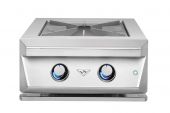 Twin Eagles 24 Inch Built-In Gas Power Burner With Heavy Duty Grates