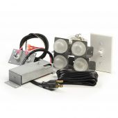 Kingsman ULK64 Four-Lamp Universal Accent Light Kit for ZCVRB60 Glass Media Installations
