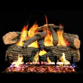 Real Fyre ENO Charred Evergreen Oak Vented Gas Logs