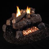 Real Fyre ECV-2 Vent Free Gas Log Set - For 2-Sided Fireplaces
