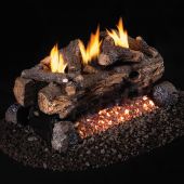 Real Fyre ESV-2 Vent Free Gas Log Set - For 2-Sided Fireplaces