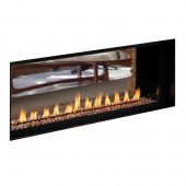 Superior VRL4543-ST 43-Inch Electronic Ignition Vent-Free See-Through Gas Fireplace with Remote, Lights & Smooth Glass Media