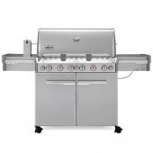 Weber Summit 6-Burner Freestanding Gas Grill with Rotisserie, Sear Station and Side Burner (WEB-E-S-670)